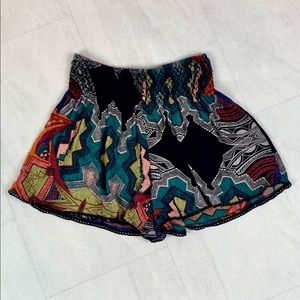 Gorgeous Multicolored Print Shorts